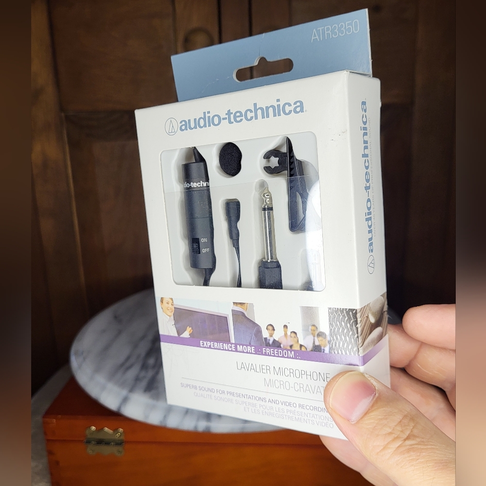 Audio Technica ATR3350 Lavalier Microphone - Black